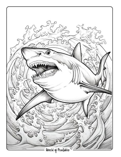 Shark Coloring Sheet