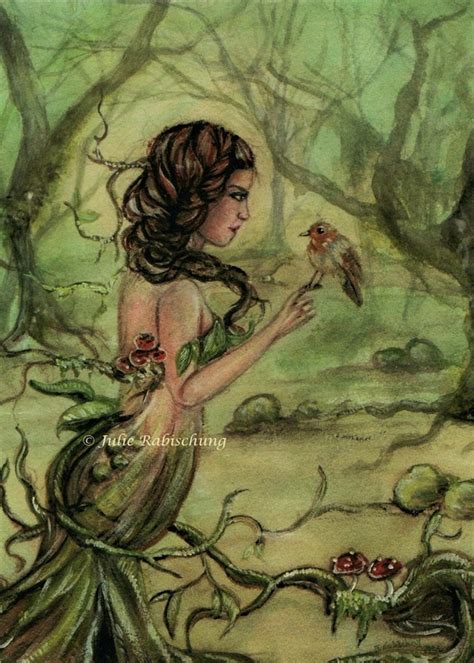 Dryad Art Print Fantasy Forest Art Print Fantasy Art Print | Etsy