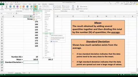 Compute mean and standard deviation excel - lokasinvietnam