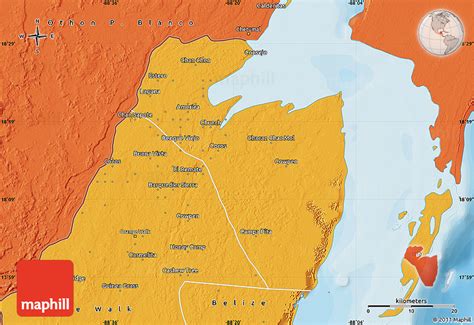 Political Map of Corozal