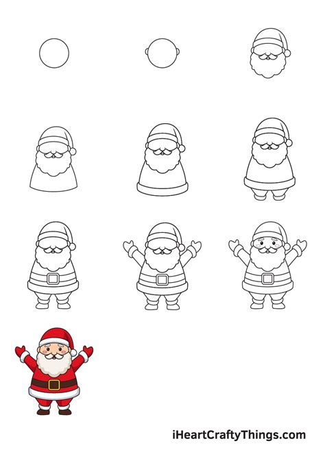 How to Draw an Easy Santa Claus - Miller Wheng1996