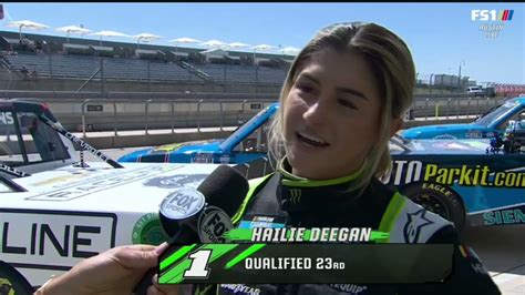 HAILIE DEEGAN INTERVIEW - 2022 XPEL 225 QUALIFYING NASCAR CAMPING WORLD ...