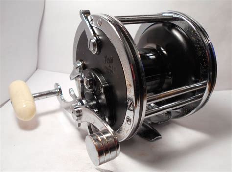 RARE WIDE SPOOL Vintage PENN No. 49 Deep Sea Reel Conventional ...