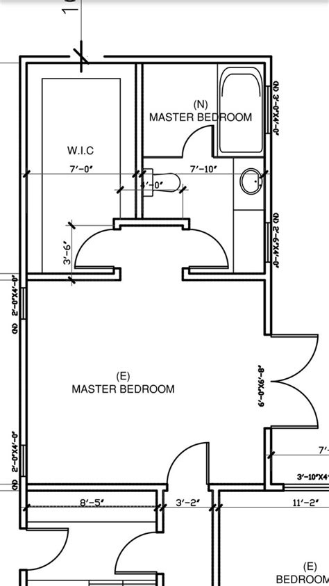 Design Dilemma of the master bathroom & walk-in closet