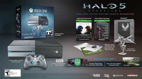 Halo 5: Guardians Limited Edition Xbox One 1 TB Bundle and Limited ...