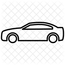 Car side view Icon - Download in Line Style