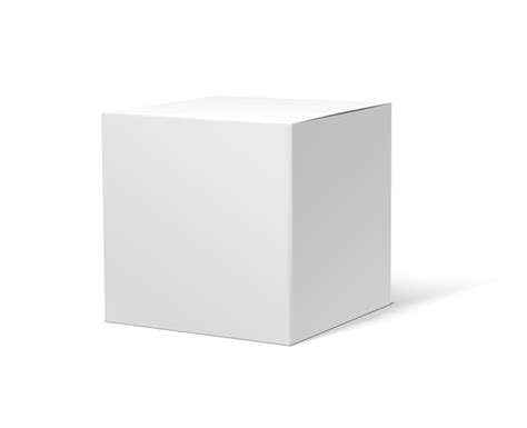 Free Vector | Vector icon illustration White carton box mockup