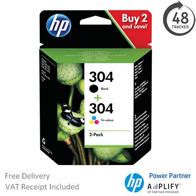 HP DeskJet 3700 Ink Cartridges - Black & Tri-Colour - HP 304 Original ...