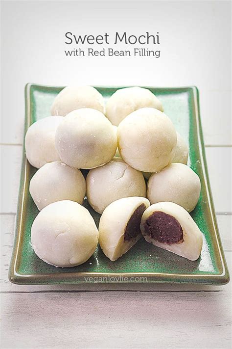 Stovetop Sweet Red Bean Mochi Recipe - Daifuku Mochi