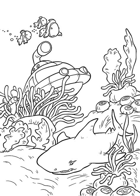 Printable Underwater Coloring Pages - Printable Word Searches