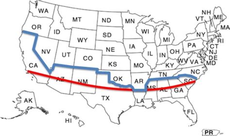 37th Parallel Map Of Usa - Map