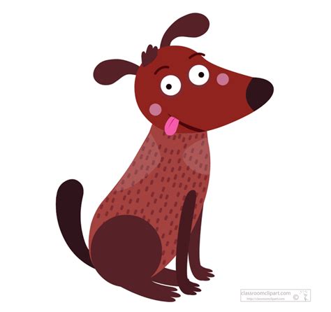 Animated Clipart - cute-brown-dog-wagging-tail-2cr - Animated Gif