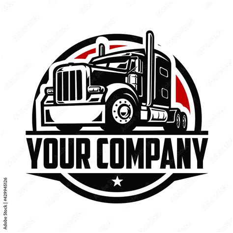 Semi Truck Logo. Trucking Company Logo Design Stock-Vektorgrafik ...