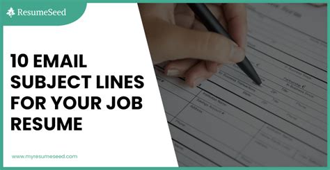 10 Email subject lines for your job resume - ResumeSeed