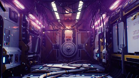 ArtStation - Sci-fi Spaceship Interior