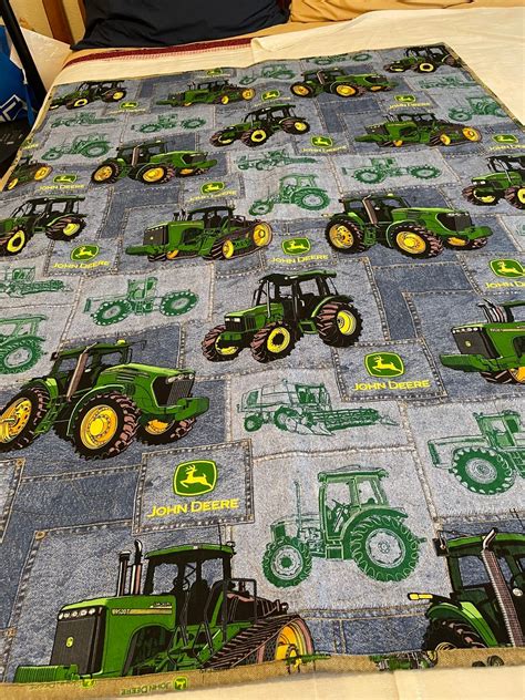 John Deere Denim Quilt - Etsy