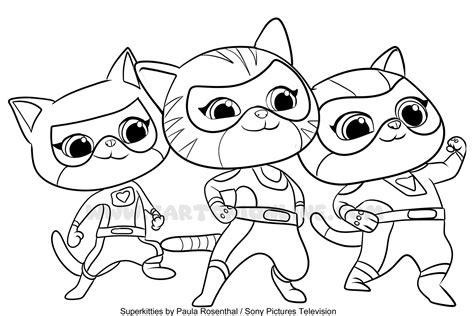 Superkitties Coloring Pages - Cartonionline.com