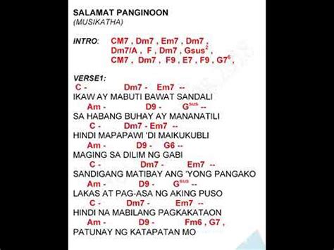 Tutorial Chords(Salamat Panginoon) Acordes - Chordify