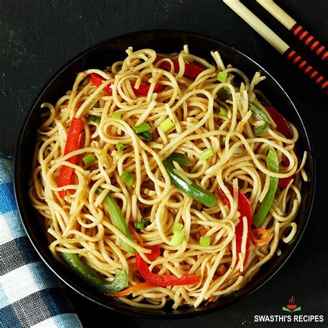 Hakka Noodles Recipe - Swasthi's Recipes