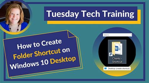 How to Create Folder Shortcut on Windows 10 Desktop - YouTube