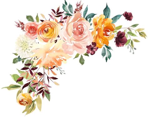 an arrangement of flowers on a white background