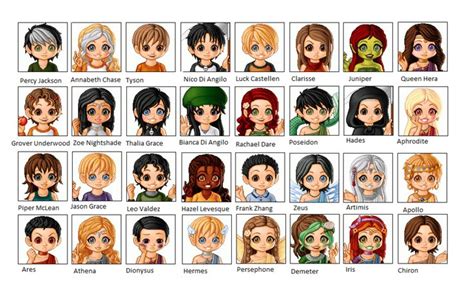 Cute versions of Percy Jackson characters | Percy jackson characters ...