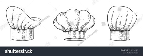 Chef Hat Sketch Vintage Engraving Style Stock Vector (Royalty Free ...