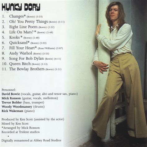 LOS SUEÑOS.: LOS DISCOS DEL '71. Hunky Dory.