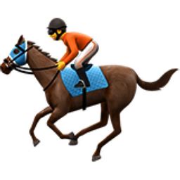 Horse Racing Emoji (U+1F3C7)