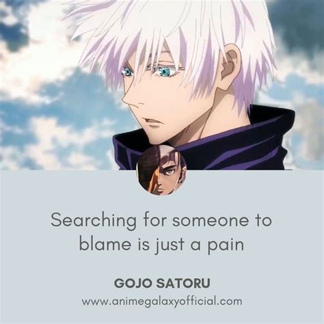 Powerful Quotes By Gojo Satoru | Jujutsu, Anime quotes, Anime galaxy