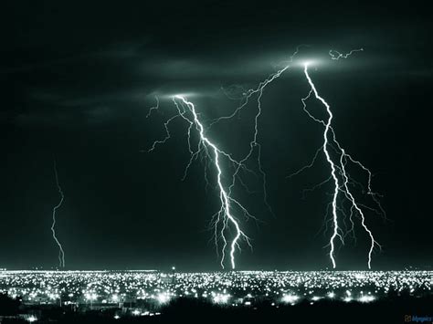 Lightning in Black and White, lightning, dark, black, storm clouds ...