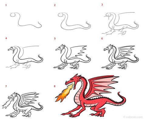 Dragon Drawing Ideas » How to draw a Dragon