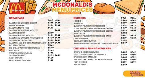 Mcdonald'S Menu 2024 Prices With Prices - Kiah Selene