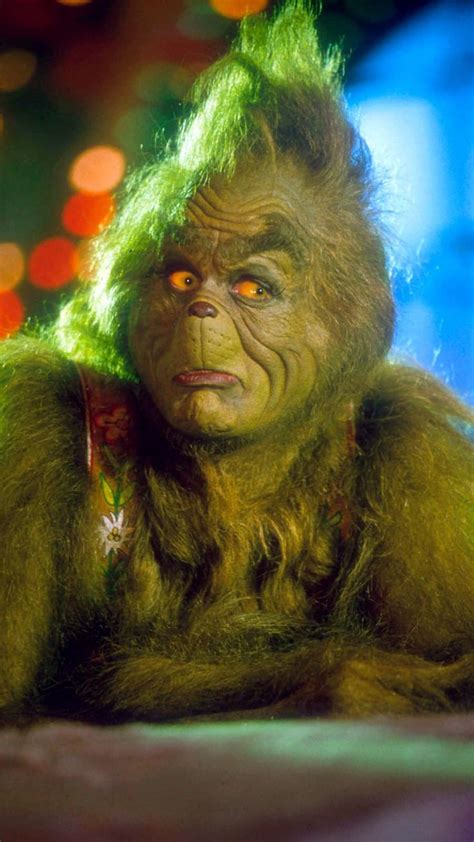 Jim Carrey as "The Grinch" in the 2000 film How The Grinch Stole ...