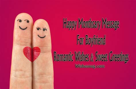 Monthsary Message For Boyfriend - Romantic Quotes - WishesMsg