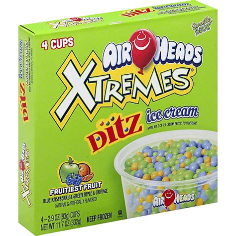 Airheads Xtremes Ice Cream, Ditz, Fruitiest Fruit | Frozen Foods ...