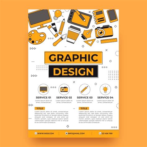 Free Vector | Hand drawn graphic designer poster