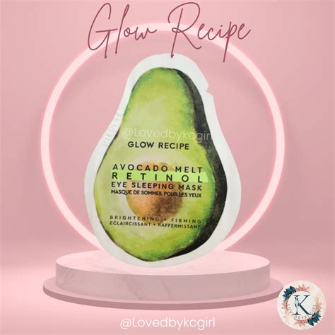 Glow recipe Avocado Melt Retinol eye sleeping mask, Beauty & Personal ...