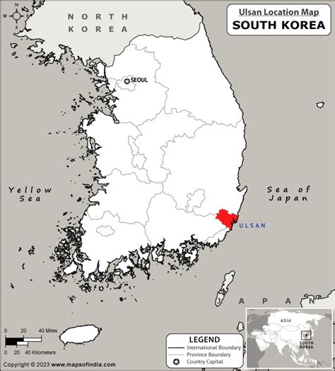 Where is Ulsan Located in South Korea? | Ulsan Location Map in the ...