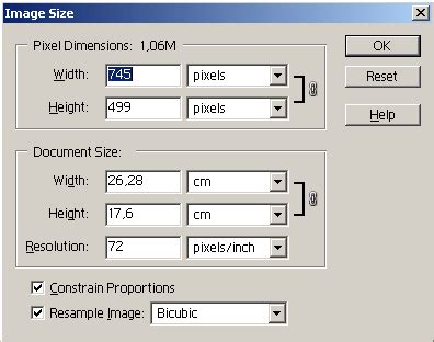 Tutorial. Changing image size in Adobe Photoshop.