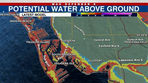 SURGE POTENTIALS: How much water your neighborhood could see during ...