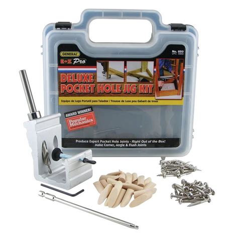 General Tools EZ Pro Deluxe Pocket Hole Jig Kit-850 - The Home Depot