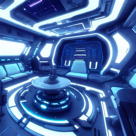 futuristic interior star ship