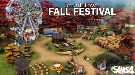 🍁 FALL FESTIVAL 🍂 // Sims 4 Speed Build // NoCC - YouTube