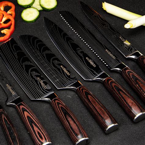 SEIDO™ Best Japanese Chef Knife Set | 8-Piece Culinary Kitchen Knives ...