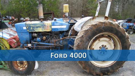 Ford 4000 Tractor Parts - YouTube