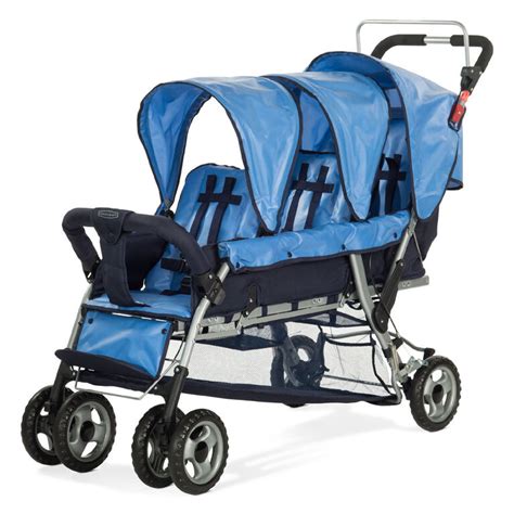 Child Craft Sport Multi-Child Triple Stroller, 3-Passenger - Blue ...