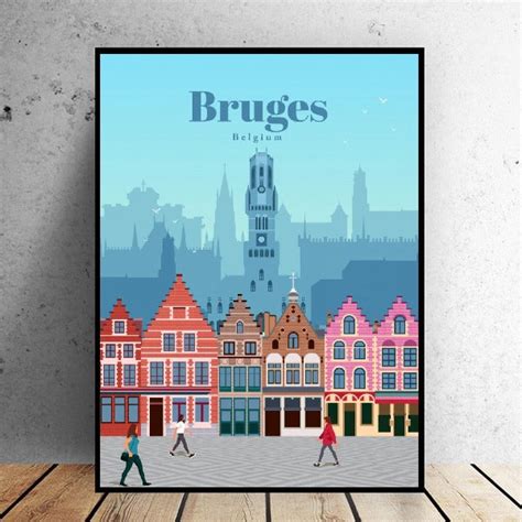 Poster ville de Bruges - Fineartsfrance