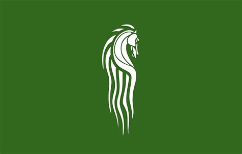 Wallpaper green, flag, The Lord Of The Rings, flag, Rohan, Rohan, horse ...