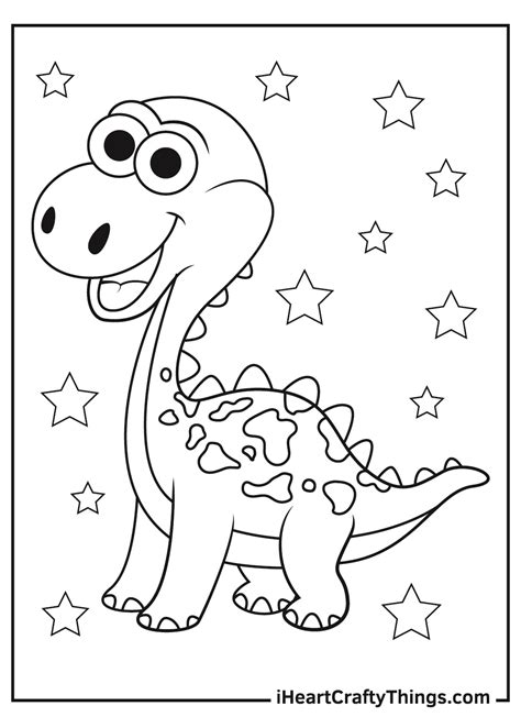 Free Dinosaur Coloring Pages Preschool Spring